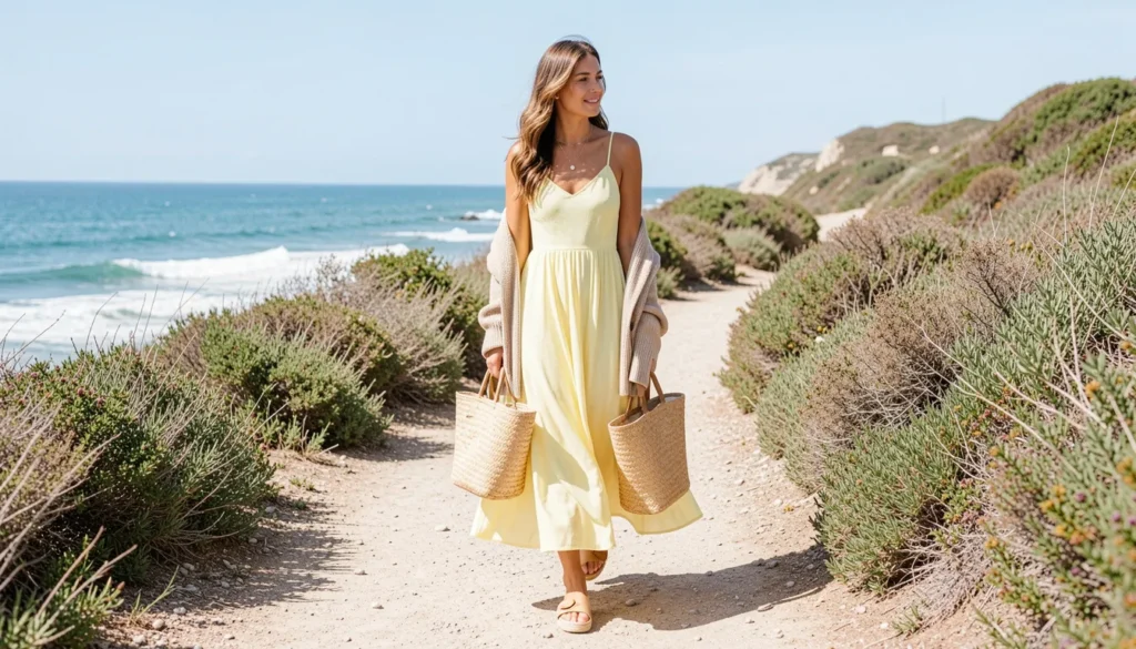 Summer Dresses and Woven Accessories