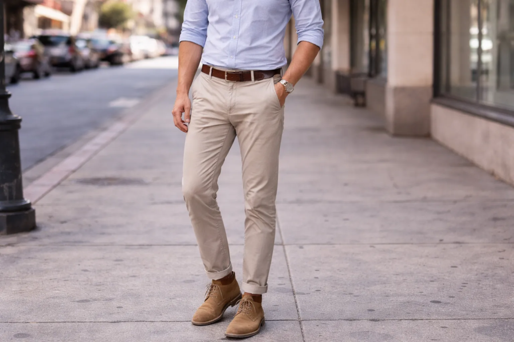 Chinos and Desert Boots