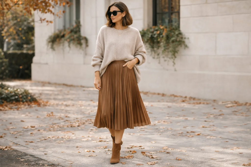 The Midi Skirt and Sweater