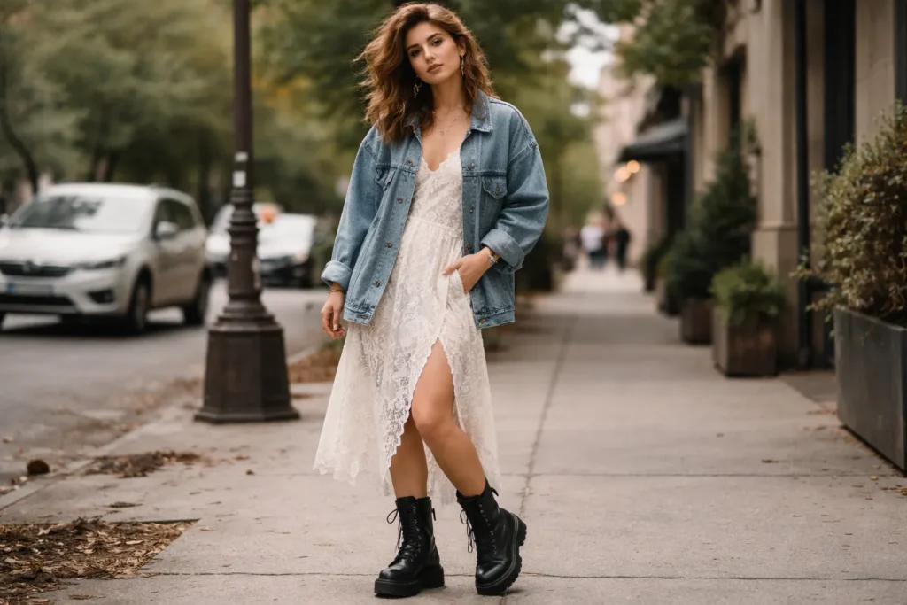 The Feminine Grunge Look