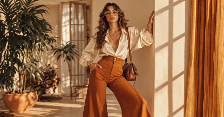Flared Pants and Silk Blouses